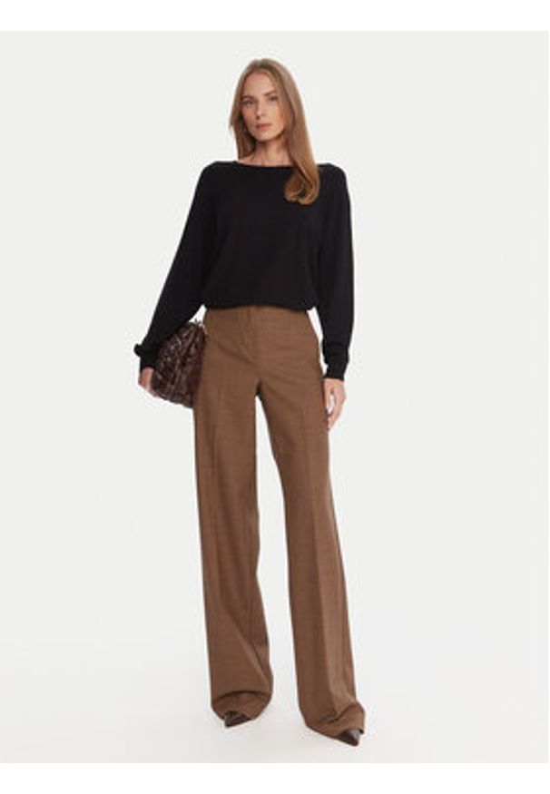 Kontatto Sweter 3M0820C Czarny Regular Fit. Kolor: czarny. Materiał: syntetyk