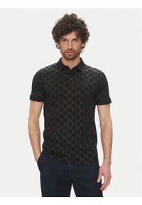 Karl Lagerfeld - KARL LAGERFELD Polo 745070 552251 Czarny Regular Fit. Typ kołnierza: polo. Kolor: czarny. Materiał: bawełna