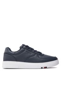 TOMMY HILFIGER - Tommy Hilfiger Sneakersy Modern Cup Corporate Lth FM0FM04941 Granatowy. Kolor: niebieski #1