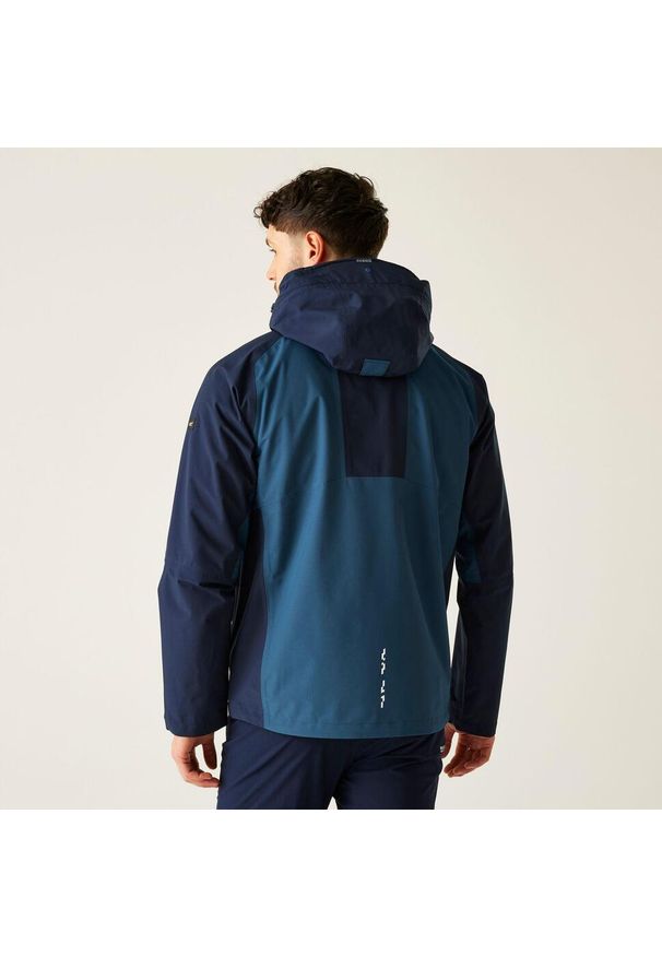 Regatta - Kurtka męska 3 w 1 Sacramento. Kolor: turkusowy, niebieski, wielokolorowy. Materiał: materiał, puch. Sport: turystyka piesza