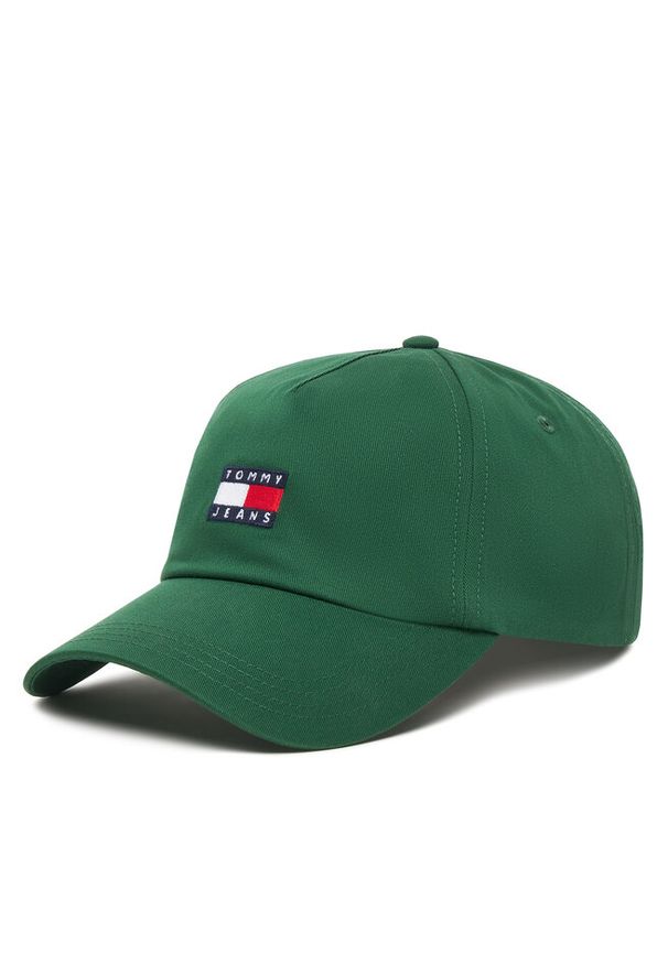 Czapka z daszkiem Tommy Jeans. Kolor: zielony