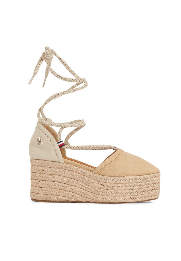 TOMMY HILFIGER - Espadryle Tommy Hilfiger. Kolor: beżowy