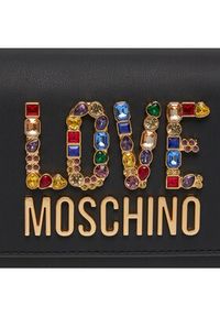 Love Moschino - LOVE MOSCHINO Torebka JC4335PP0IKJ0000 Czarny. Kolor: czarny. Materiał: skórzane