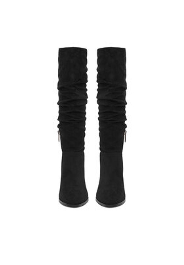 Nine West Kozaki CEO-BASZIRA-01 Czarny. Kolor: czarny. Materiał: materiał