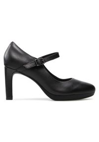Clarks Półbuty Ambyr Shine 261577844 Czarny. Kolor: czarny. Materiał: skóra