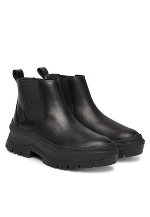 Timberland Sztyblety Roxie lane Mid TB0A28XMW021 Czarny. Kolor: czarny. Materiał: skóra