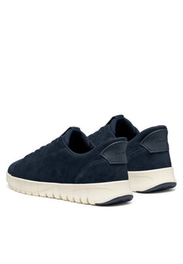 Geox Sneakersy U Flextride Plus U56MAA 00022 C4002 Granatowy. Kolor: niebieski. Materiał: zamsz, skóra