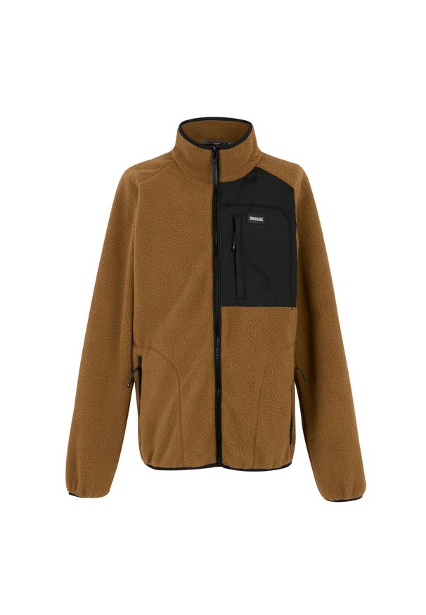 Regatta - Bluza Polarowa Męska Borg Frankie. Kolor: brązowy. Materiał: polar. Sezon: zima. Styl: sportowy. Sport: turystyka piesza