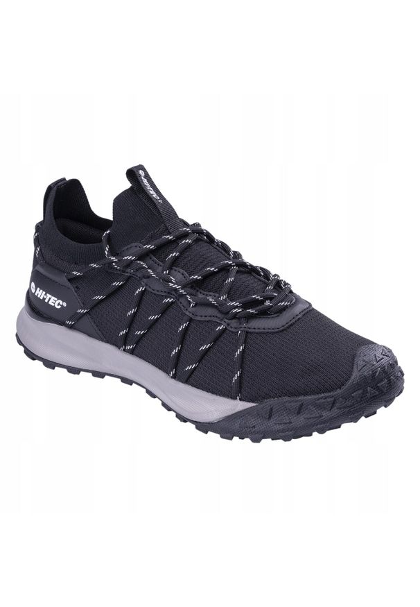 Hi-tec - Męskie Buty Turystyczne Stricko. Kolor: czarny. Sport: turystyka piesza