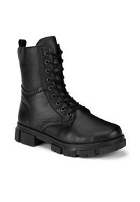 Rieker Trzewiki Y7116-00 Czarny. Kolor: czarny. Materiał: skóra #6