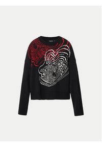 Desigual Sweter Toulouse Lacroix 24WWJF54 Czarny Loose Fit. Kolor: czarny. Materiał: syntetyk #3