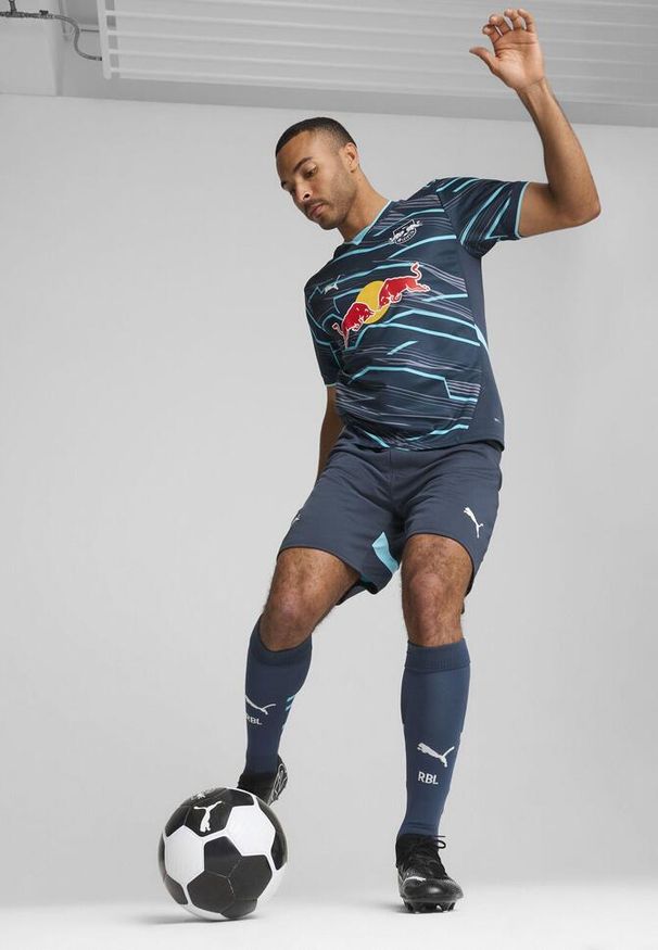 Puma - Męska trzecia koszulka RB Leipzig 24/25 PUMA Dark Night Hero Blue. Kolor: niebieski. Materiał: jersey