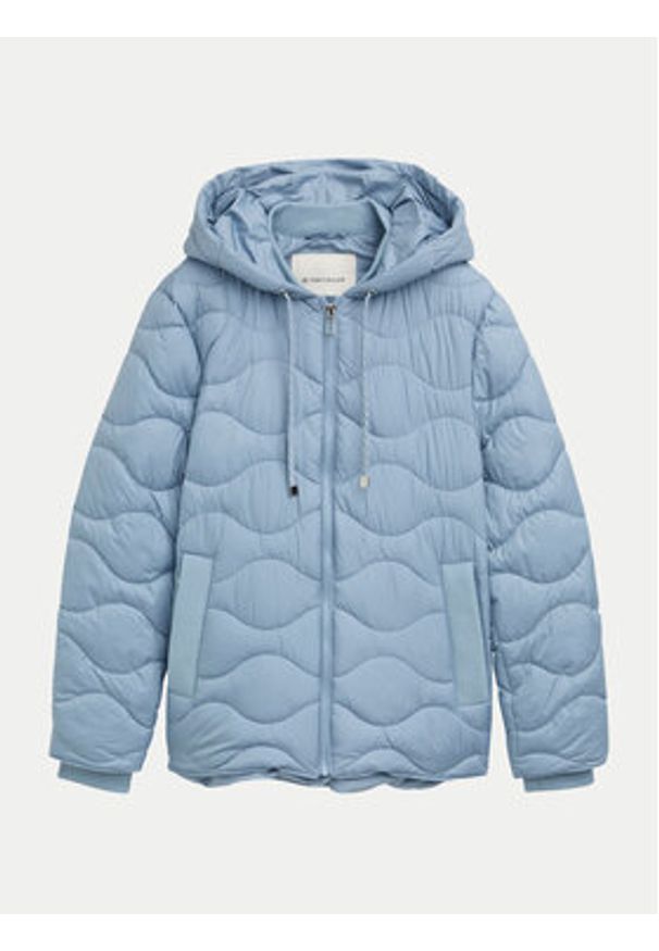 Tom Tailor Kurtka puchowa 1044399 Błękitny Regular Fit. Kolor: niebieski. Materiał: syntetyk