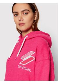 Superdry Bluza Code W2011263A Różowy Regular Fit. Kolor: różowy. Materiał: bawełna