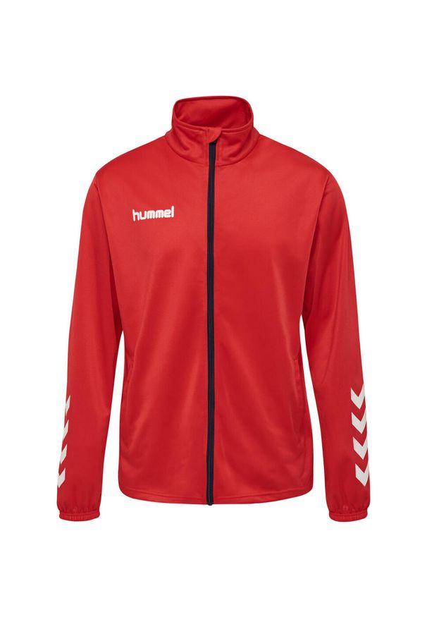 Zestaw dresów sportowych dziecięcych Hummel Promo Kids Poly Suit. Kolor: niebieski, czerwony, wielokolorowy. Materiał: dresówka. Styl: sportowy