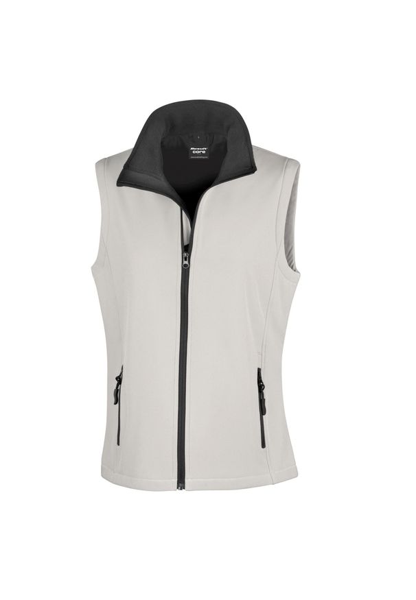 RESULT - Ocieplana Damska Softshell. Kolor: biały, wielokolorowy, czarny. Materiał: softshell