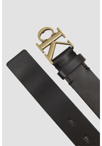 Calvin Klein - CALVIN KLEIN Czarny damski pasek cK, Rozmiar 75. Kolor: czarny #3