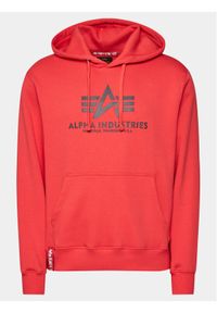 Alpha Industries Bluza Basic 178312 Czerwony Regular Fit. Kolor: czerwony. Materiał: bawełna #1