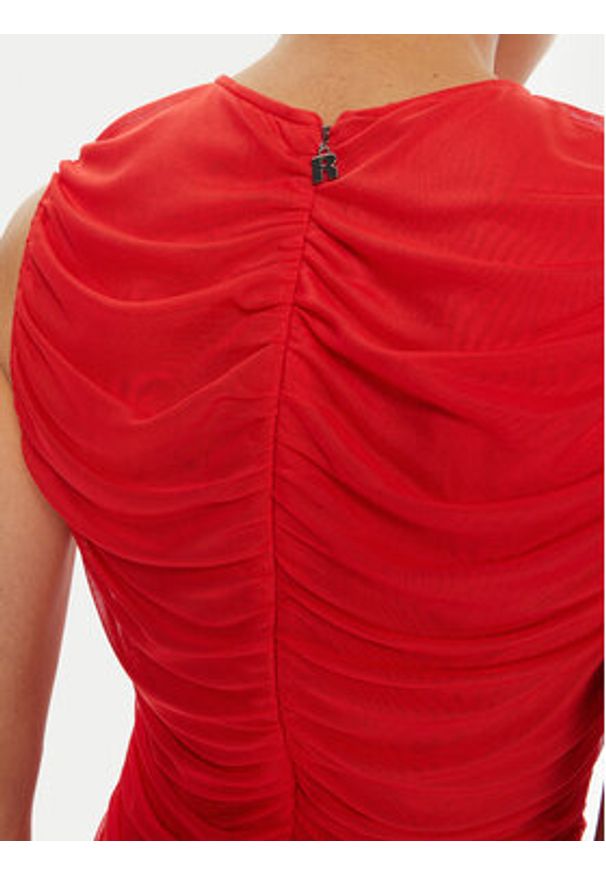 ROTATE Sukienka koktajlowa 114437 Czerwony Slim Fit. Kolor: czerwony. Materiał: syntetyk. Styl: wizytowy