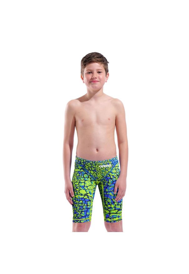 Spodenki startowe pływackie Arena Powerskin ST Next Jammer Junior Snake Green. Kolor: zielony