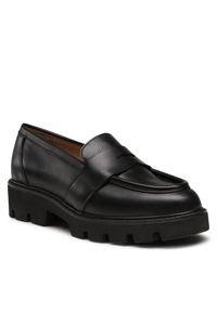 Badura Loafersy AMANTEA-E23-28180N Czarny. Kolor: czarny. Materiał: skóra