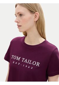 Tom Tailor T-Shirt 1043695 Fioletowy Regular Fit. Kolor: fioletowy. Materiał: bawełna #6