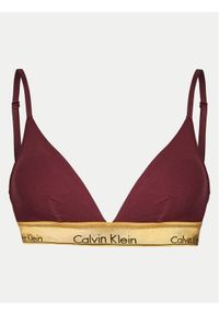 Calvin Klein Underwear Biustonosz bezfiszbinowy 000QF7787E Bordowy. Kolor: czerwony. Materiał: bawełna