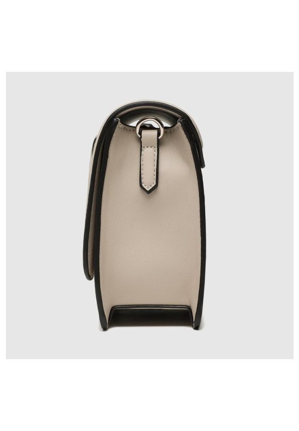 Valentino by Mario Valentino - VALENTINO Ecru torebka z sercem sery satchel. Kolor: beżowy