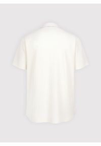 Pako Lorente - PAKO LORENTE - Dzianinowa beżowa koszula męska. Okazja: na co dzień. Kolor: beżowy. Materiał: dzianina. Długość rękawa: krótki rękaw. Długość: krótkie. Sezon: lato. Styl: casual #4