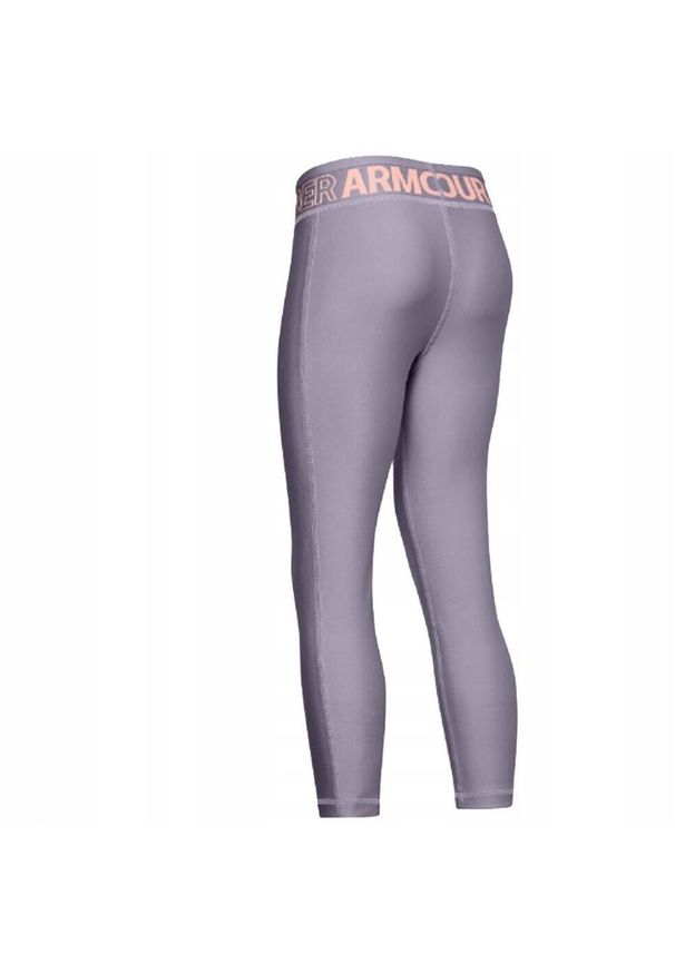 Under Armour - Legginsy Dziecięce Przycięte Do Kostki. Kolor: fioletowy