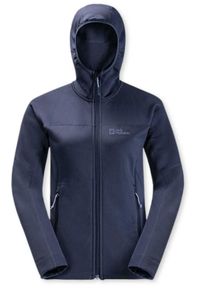 Bluza turystyczna damska Jack Wolfskin Hirschberg. Kolor: niebieski. Materiał: poliester