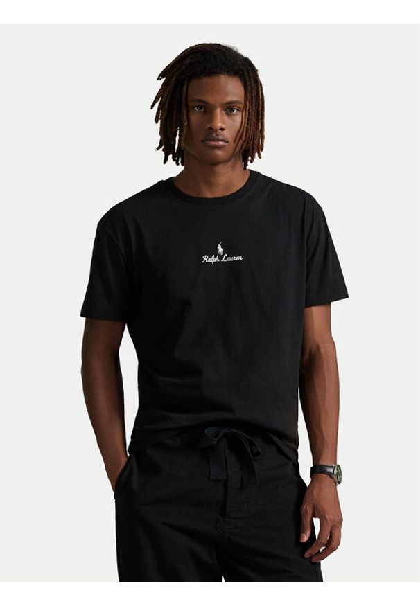 Polo Ralph Lauren T-Shirt 710981370001 Czarny Classic Fit. Typ kołnierza: polo. Kolor: czarny. Materiał: bawełna