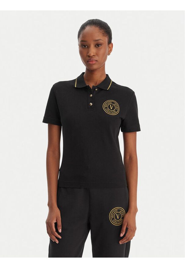 Versace Jeans Couture Polo 80HAGT02 CJ01T Biały Regular Fit. Typ kołnierza: polo. Kolor: biały. Materiał: bawełna