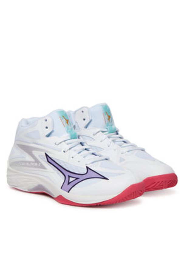 Mizuno Buty halowe Hunder Blade Z Mid V1GC2375 Biały. Kolor: biały. Materiał: materiał