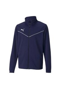 Puma - Dziecięca/niemowlęca Poliestrowa Kurtka Treningowa TeamRISE. Kolor: niebieski. Materiał: poliester