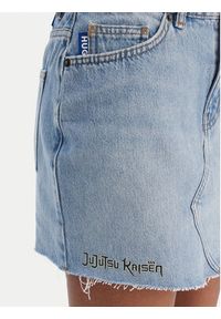 Hugo - HUGO Spódnica jeansowa Gadele 50557549 Niebieski Regular Fit. Kolor: niebieski. Materiał: bawełna #6