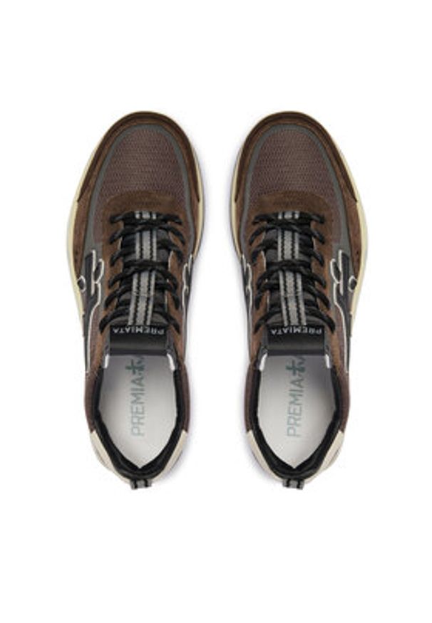 Premiata Sneakersy NOUS VAR 7725 Szary. Kolor: szary. Materiał: zamsz, skóra