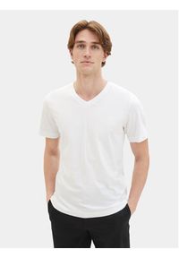 Tom Tailor Komplet 2 t-shirtów 1037738 Biały Regular Fit. Kolor: biały. Materiał: bawełna #8