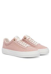 TOMMY HILFIGER - Tommy Hilfiger Sneakersy Washed Canvas Platform Trainers FW0FW09172 Różowy. Kolor: różowy. Materiał: materiał. Obcas: na platformie #2