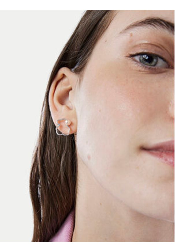 Tous - TOUS Kolczyki Silueta 1000091300 Srebrny. Materiał: srebrne. Kolor: srebrny