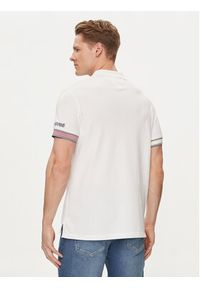 TOMMY HILFIGER - Tommy Hilfiger Polo Flag MW0MW34780 Biały Slim Fit. Typ kołnierza: polo. Kolor: biały. Materiał: bawełna, wiskoza #5