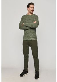 medicine - Medicine - Sweter Comfort Up. Okazja: na co dzień. Kolor: zielony. Materiał: dzianina. Długość rękawa: długi rękaw. Długość: długie. Wzór: melanż. Styl: casual #4