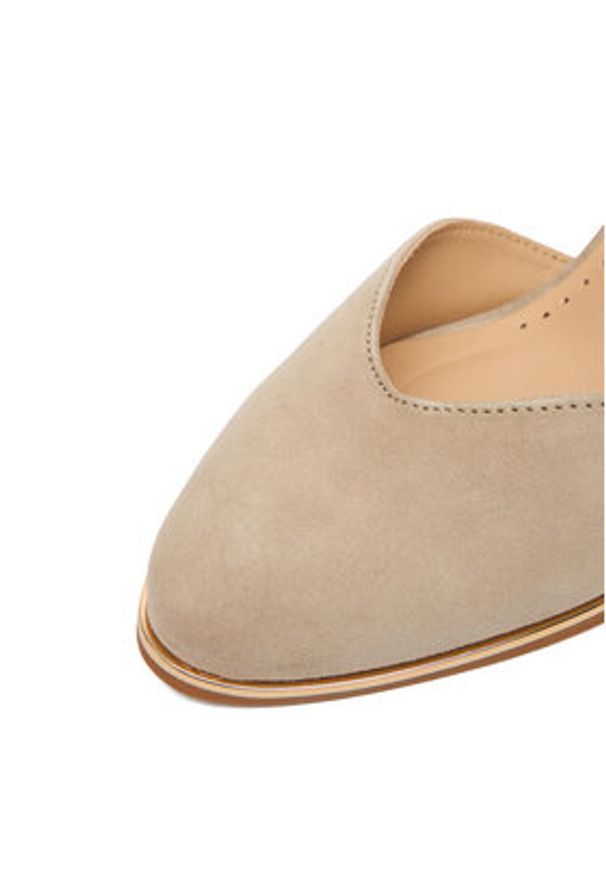 Lasocki Czółenka CEO-WB-VELA-02 Beżowy. Kolor: beżowy. Materiał: zamsz, skóra