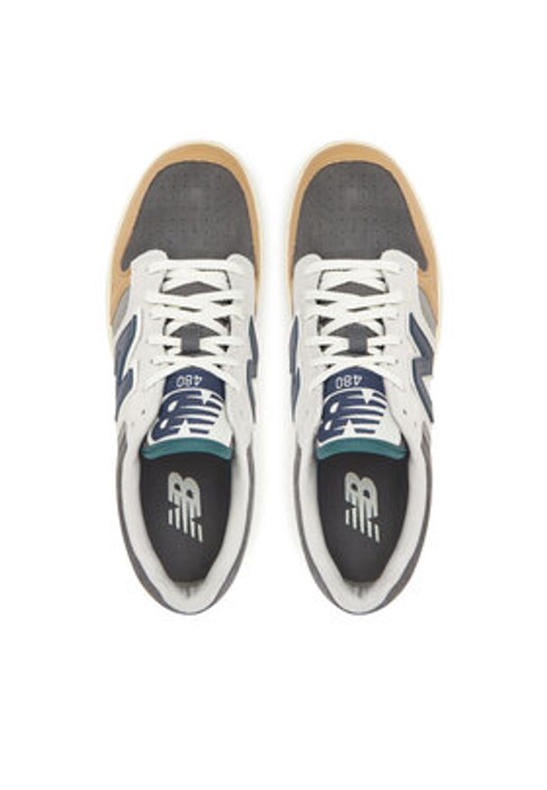 New Balance Sneakersy BB480LGB Szary. Kolor: szary. Materiał: zamsz, skóra