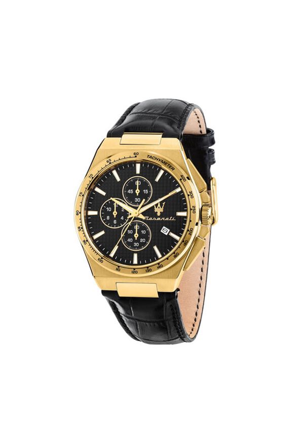 Maserati Zegarek Velocita R8871653001 Czarny. Kolor: czarny