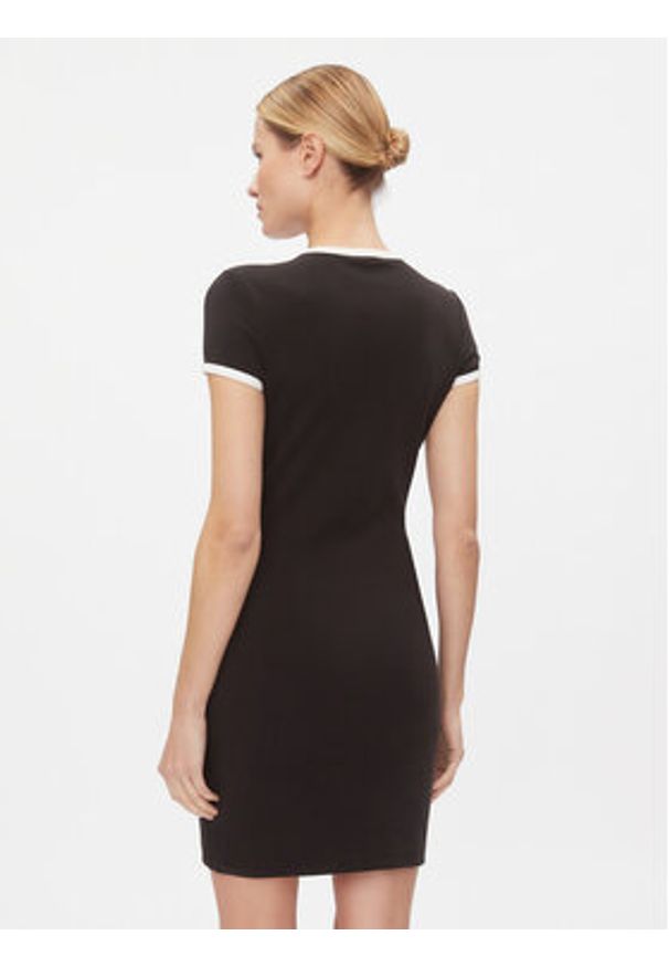 Tommy Jeans Sukienka codzienna Bodycon DW0DW17409 Czarny Slim Fit. Okazja: na co dzień. Kolor: czarny. Materiał: bawełna. Typ sukienki: bodycon, proste. Styl: casual
