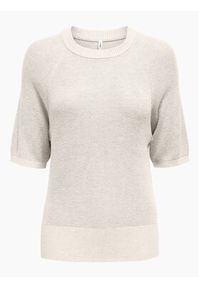 only - ONLY Sweter Lecia 15339541 Beżowy Regular Fit. Kolor: beżowy. Materiał: wiskoza #8