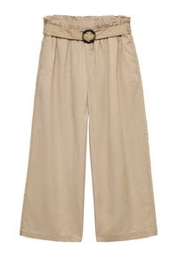 Vero Moda Kuloty Bree 10341670 Brązowy Cropped Fit. Kolor: brązowy. Materiał: lyocell #5