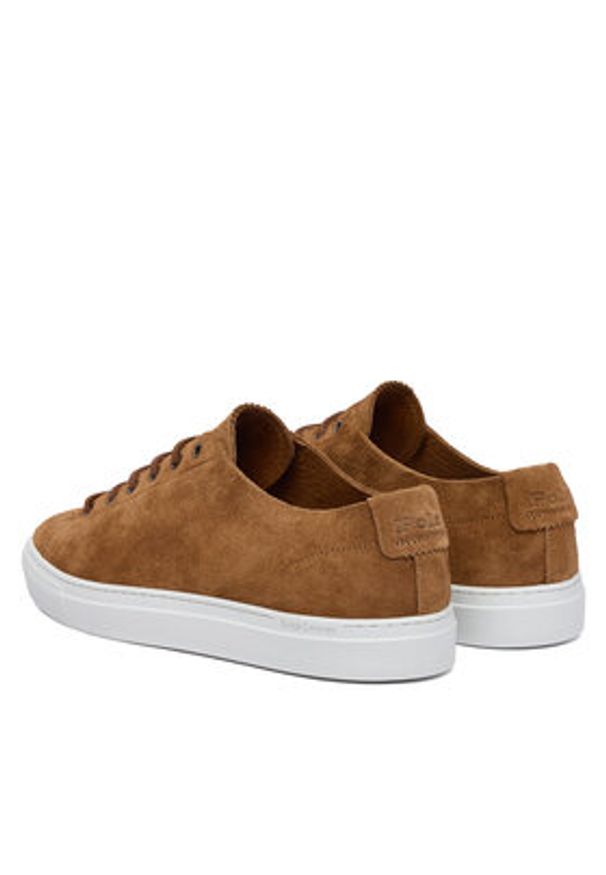 Polo Ralph Lauren Sneakersy Jr Lux Decon Sk 809P07624001 Brązowy. Kolor: brązowy. Materiał: skóra, zamsz
