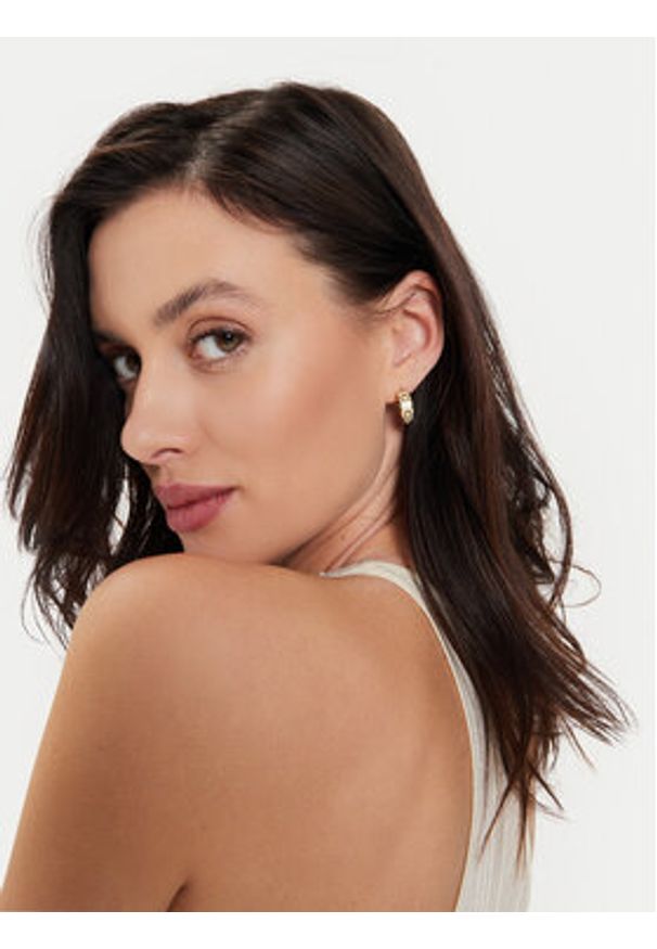 Coach Kolczyki 37448375GLD100 Złoty. Materiał: metalowe. Kolor: złoty